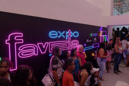 Téléchargez les photos : Expo Favela Sao Paulo. 17 mars 2023, Sao Paulo, Brésil : Expo Favela, un événement visant à rapprocher les entrepreneurs des favelas des entreprises et des investisseurs, commence vendredi au World Trade Center. - en image libre de droit