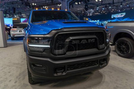 Photo for The New York International Auto Show 2023. April 05, 2023, New York, New York, USA: The 2024 RAM 2500 Rebel Turbo Diesel seen at the International Auto Show press preview at the Jacob Javits Convention Center on April 5, 2023 in New York City. - Royalty Free Image