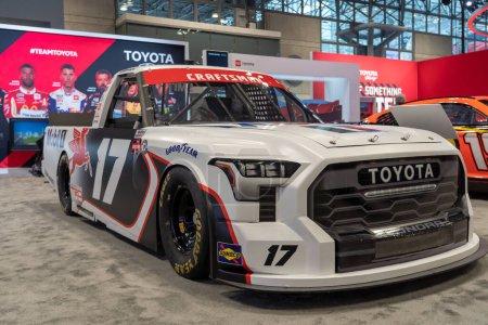 Photo for The New York International Auto Show 2023. April 05, 2023, New York, New York, USA: A racing Toyota Tundra seen at the International Auto Show press preview at the Jacob Javits Convention Center on April 5, 2023 in New York City. - Royalty Free Image