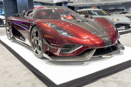 Photo for The New York International Auto Show 2023. April 05, 2023, New York, New York, USA: A Koenigsegg seen at the International Auto Show press preview at the Jacob Javits Convention Center on April 5, 2023 in New York City. - Royalty Free Image