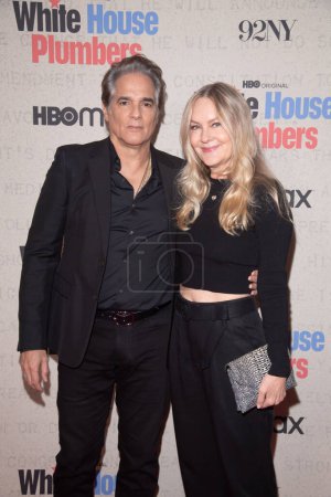 Photo for HBO's White House Plumbers New York Premiere. April 17, 2023, New York, New York, USA: Yul Vazquez and Linda Larkin attend HBO's White House Plumbers New York Premiere at 92nd Street Y on April 17, 2023 - Royalty Free Image