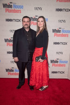 Photo for HBO's White House Plumbers New York Premiere. April 17, 2023, New York, New York, USA: David Krumholtz and Vanessa Britting attend HBO's White House Plumbers New York Premiere at 92nd Street Y on April 17, 2023 - Royalty Free Image