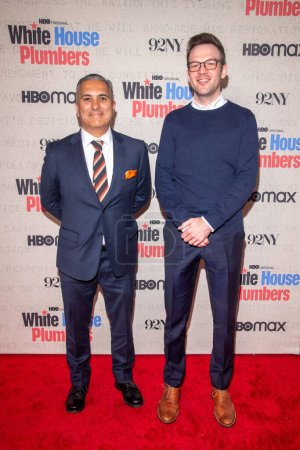 Photo for HBO's White House Plumbers New York Premiere. April 17, 2023, New York, New York, USA: Mark Roybal (L) attends HBO's White House Plumbers New York Premiere at 92nd Street Y on April 17, 2023 in New York City. - Royalty Free Image