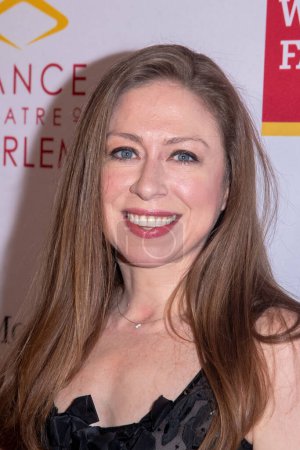 Photo for Dance Theater Of Harlem To Honor Virginia Johnson At 2023 Vision Gala. April 20, 2023, New York, New York, USA: Chelsea Clinton attends Dance Theater Of Harlem&#39;s 2023 Vision Gala at New York City Center on April 20, 2023 in New York City. - Royalty Free Image