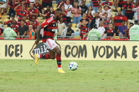 Photo for Brazil Cup: Flamengo vs Maringa. April 26, 2023, Rio De Janeiro, Brazil: Soccer match between Flamengo and Maringa, valid for the 3rd phase of the 2023 Brazil Cup, held at the Mario Filho stadium (Maracana), in Rio de Janeiro. Flamengo won 8x2. - Royalty Free Image