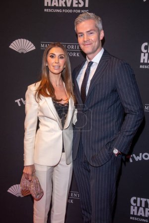 Photo for City Harvest Presents The 40th Anniversary Gala: House Of Harvest. April 25, 2023, New York, New York, USA: Emilia Bechrakis and Ryan Serhant attend as City Harvest Presents The 40th Anniversary Gala: House Of Harvest at Cipriani 42nd Street - Royalty Free Image