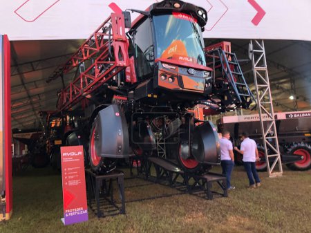 Photo for Agrishow Fair in Ribeirao Preto. May 1st, 2023. Riberao Preto, Sao Paulo, Brazil: Movement at the opening of Agrishow on Monday, May 1st and runs until May 5th, Agrishow is an international agricultural technology fair held in Ribeirao Preto - Royalty Free Image