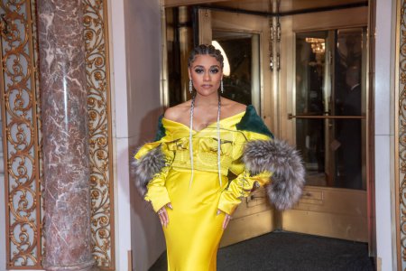 Photo for The Pierre Hotel: 2023 Met Gala Departures. May 01, 2023, New York, New York, USA: Ariana DeBose wearing Altuzarra departs The Pierre Hotel for 2023 Met Gala on May 01, 2023 in New York City. - Royalty Free Image
