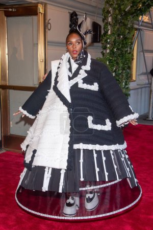 Photo for The Pierre Hotel: 2023 Met Gala Departures. May 01, 2023, New York, New York, USA: Janelle Monae wearing Thom Browne departs The Pierre Hotel for 2023 Met Gala on May 01, 2023 in New York City. - Royalty Free Image