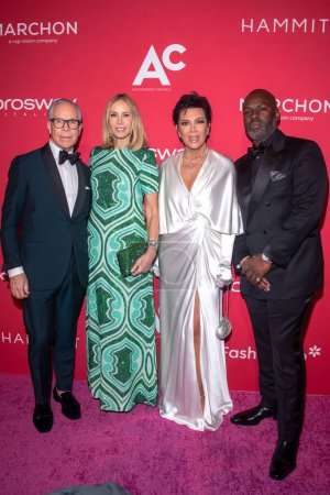 Photo for Accessories Council 27th Annual ACE Awards. May 03, 2023, New York, New York, USA: (L-R) Tommy Hilfiger, Dee Ocleppo, Kris Jenner and Corey Gamble attend the Accessories Council 27th Annual ACE Awards at Cipriani 42nd Street on May 03, 2023 - Royalty Free Image