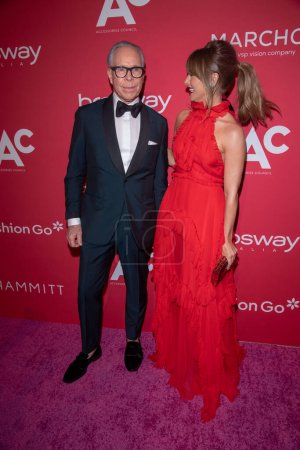 Photo for Accessories Council 27th Annual ACE Awards. May 03, 2023, New York, New York, USA: Tommy Hilfiger and Julianne Hough attend the Accessories Council 27th Annual ACE Awards at Cipriani 42nd Street on May 03, 2023 in New York City. - Royalty Free Image