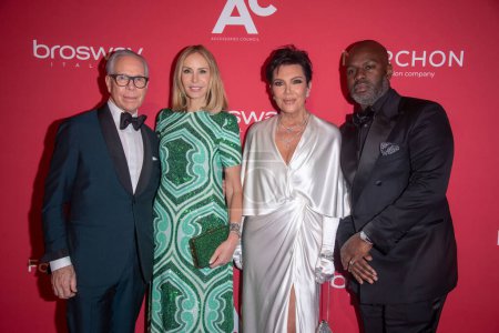Photo for Accessories Council 27th Annual ACE Awards. May 03, 2023, New York, New York, USA: (L-R) Tommy Hilfiger, Dee Ocleppo, Kris Jenner and Corey Gamble attend the Accessories Council 27th Annual ACE Awards at Cipriani 42nd Street on May 03, 2023 - Royalty Free Image