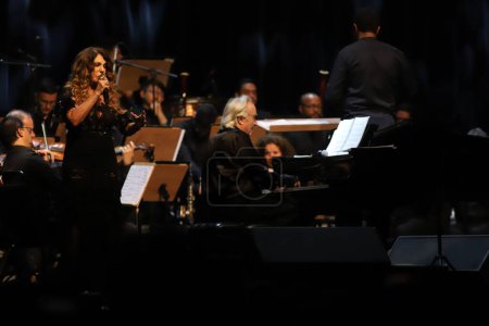 Photo for Show of Maestro Joao Carlos Martins and Elba Ramalho. May 05, 2023, Sao Paulo, Brazil - Royalty Free Image