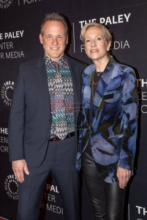 Photo for Shonda Rhimes Celebrates &quot;Queen Charlotte: A Bridgerton Story&quot;. May 04, 2023, New York, New York, USA: Tom Verica and Betsy Beers attend the celebrations of &quot;Queen Charlotte: A Bridgerton Story&quot; at The Paley Museum - Royalty Free Image