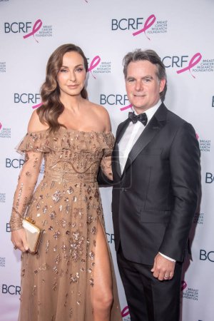 Photo for Breast Cancer Research Foundation Hot Pink Party. May 09, 2023, New York, New York, USA: Ingrid Vandebosch and Jeff Gordon attend the Breast Cancer Research Foundation Hot Pink Party at The Glasshouse on May 09, 2023 in New York City. - Royalty Free Image