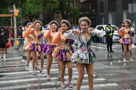 Photo for The NYC 17th Annual Dance Parade and Festival. May 20, 2023, New York, USA: The NYC 17th Annual Dance Parade and Festival being the world largest display of cultural diversity with 100+ unique styles of dance and 10,000 + dancers, DJS - Royalty Free Image