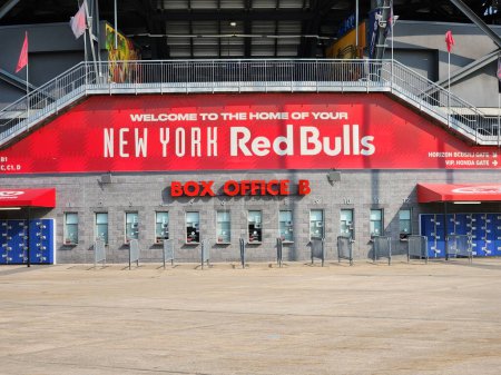 Photo for (SPO) Round 16 of 2023 Lamar Hunt US Open Cup between NY Red Bulls and Cincinnati. May 23, 2023. New Jersey, USA: Soccer match between NY Red Bulls and Cincinnati for round 16 of 2023 Lamar Hunt US Open Cup at Red Bull Arena in Harrison, New Jersey. - Royalty Free Image