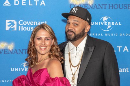 Photo for 2023 Night Of Covenant House Stars Gala. May 22, 2023, New York, New York, USA: Heather Martinez and Joel Martinez aka The Kid Mero attend the 2023 Night of Covenant House Stars Gala at The Jacob K. Javits Convention Center on May 22, 2023 - Royalty Free Image