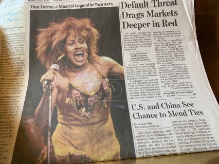 Foto de La muerte de Tina Turner conmociona al mundo. 25 de mayo de 2023, Nueva York, Estados Unidos: La famosa cantante estadounidense Tina Turner murió a los 84 años de edad, murió de causas naturales según su representante a pesar de que había sufrido de cáncer, accidente cerebrovascular e insuficiencia renal - Imagen libre de derechos
