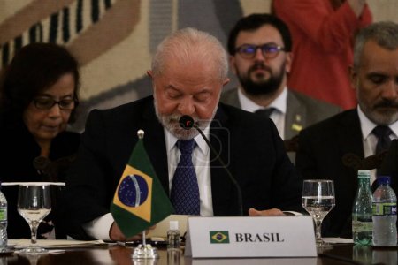 Téléchargez les photos : Sommet des présidents des pays d'Amérique du Sud au palais Itamaraty à Brasilia. Le 30 mai 2023. Brasilia, District fédéral, Brésil : Plan général de l'ouverture du Sommet des chefs d'État sud-américains promu par le Brésil - en image libre de droit