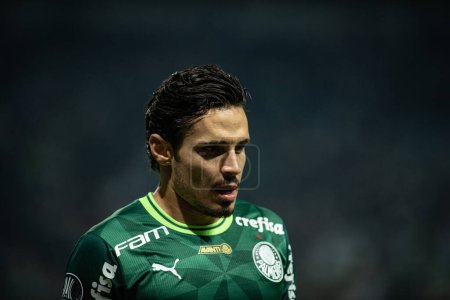 Photo for Sao Paulo (SP), 06/07/2023 - LIBERTADORES/PALMEIRAS X BARCELONA (EQU) - Raphael Veiga in a match between Palmeiras and Barcelona, valid for the 5th round of the group stage of the Copa Conmebol Libertadores 2023, held at Allianz Parque - Royalty Free Image