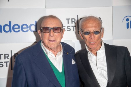 Photo for Ron Delsener Presents - 2023 Tribeca Festival. June 11, 2023, New York, New York, USA: Clive Davis and Ron Delsener attend the Ron Delsener Presents during the 2023 Tribeca Festival at Spring Studios on June 11, 2023 - Royalty Free Image