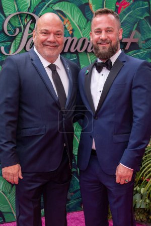 Photo for The 76th Annual Tony Awards. June 11, 2023, New York, New York, USA: Casey Nicholaw and Josh Marquette attend The 76th Annual Tony Awards at United Palace Theater on June 11, 2023 in New York City. - Royalty Free Image