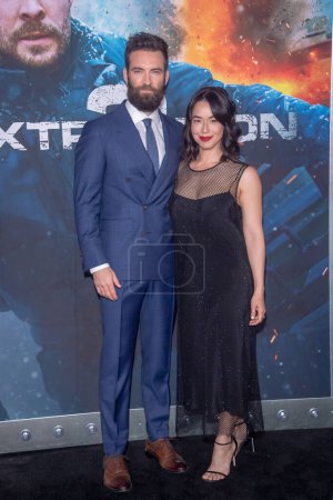 Photo for Netflix's Extraction 2 New York Premiere. June 12, 2023, New York, New York, USA: Sam Hargrave and Rachel McDermott attend the Netflix's Extraction 2 New York premiere at Jazz at Lincoln Center on June 12, 2023 - Royalty Free Image