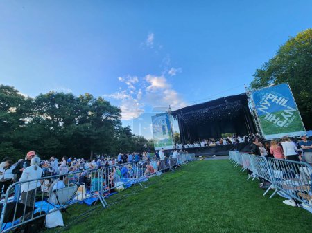 Photo for New York Philharmonic Concerts in the Parks. June 14, 2023, New York, USA: The Concerts in the Parks taking place at Central Park Great Lawn in New York with the participations of many including the New York Philharmonic. - Royalty Free Image
