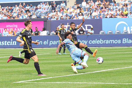 Photo for MLS Regular Season 2023: New York City FC vs Columbus Crew. June 17, 2023, New York, USA: Brazilian player Tales Magno in  a soccer match between New York City FC and Columbus Crew, valid for the Eastern Conference of Major League Soccer (MLS) - Royalty Free Image