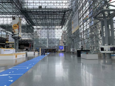 Photo for 67th Summer Fancy Food Show in New York. June 21, 2023, New York, USA: Preparative process going on for the 67th summer fancy food show taking place from June 25-27 at Javits Convention Center - Royalty Free Image