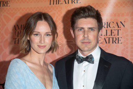 Photo for 2023 American Ballet Theater's June Gala and New York Premier of 'Like Water for Chocolate'. June 22, 2023, New York, New York, USA: Kerry Bishe and Chris Lowell attend the 2023 American Ballet Theater's June Gala and New York Premier - Royalty Free Image