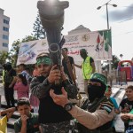 (INT) Al-Qassam Brigades in Gaza, a military exhibition on behalf of the image and memorial. June 30, 2023, Gaza, Palestine: Al-Qassam Brigades, the military wing of Hamas movement, organized a military exhibition 