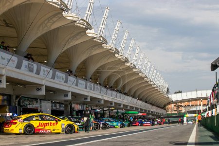 Photo for Sao Paulo (SP), 07/08/2023 - Stock Car/Treino//SP - View of the qualifying practices for the Stock Car Pro Series held this Saturday at the Interlagos circuit, south of Sao Paulo. Poly position was conquered by Argentine driver Matias Rossi - Royalty Free Image
