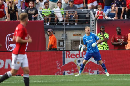 Photo for Champions Tour: Manchester United vs Arsenal. July 22, 2023, East Rutherford, New Jersey, USA: Old Rivals matchup between English Premier giants Manchester United and Arsenal at MetLife Stadium in East Rutherford, New Jersey - Royalty Free Image