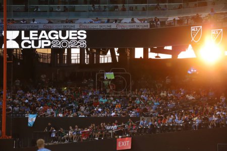 Photo for Leagues Cup: New York City FC vs Atlas FC. July 23, 2023. Queens, Nova York, USA: Soccer match between New York City FC and Atlas FC, on Matchday Leagues Cup, at Citi Field in Queens, on sunday (23). - Royalty Free Image