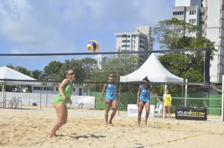 Photo for Natal (RN), Brazil 07/28/2023 - The tournament will be played at Aeroclube, starting this Friday (28). The Doubles champions guarantee a spot for the stage of the Circuito Brasil Open. - Royalty Free Image