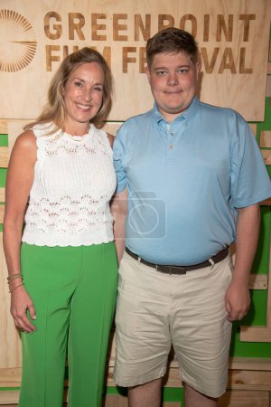Photo for 2023 Greenpoint Film Festival. August 6, 2023, New York, New York, USA: Michelle Cox and Michael Susens attend the 2023 Greenpoint Film Festival at The Boiler at ELM, Greenpoint on August 6, 2023 in the Brooklyn borough of New York City.  ( - Royalty Free Image