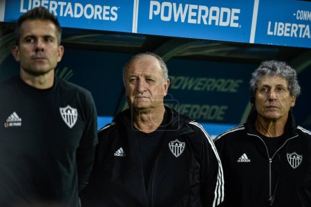 Photo for Sao Paulo (SP), Brazil  08/09/2023 - Coach Luis Felipe Scolari before the match between Palmeiras and Atletico-MG, valid for the second leg of the round of 16 of the Copa Conmebol Libertadores 2023, held at Allianz Parque - Royalty Free Image