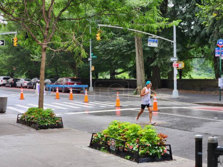 Photo for 2023 Summer Streets New York. August 12, 2023, New York, USA: The 2023 Summer Streets started in all five boroughs of New York City, taking place on select Saturdays between 7 am and 1 pm, where people can play, walk and bike - Royalty Free Image