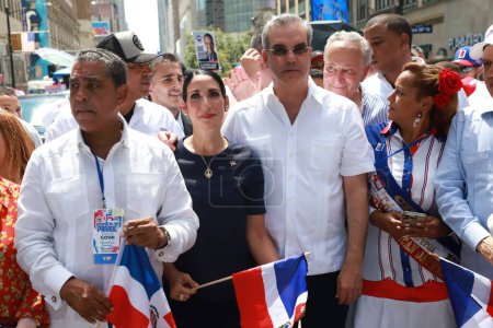 Photo for The 41st Dominican Day Parade 2023 in New York. August 13, 2023, New York, USA: The Dominican Day 2023 parade takes place on Sixth Avenue from 37th to 52nd Streets attended by New York Mayor Eric Adams and for the first time - Royalty Free Image