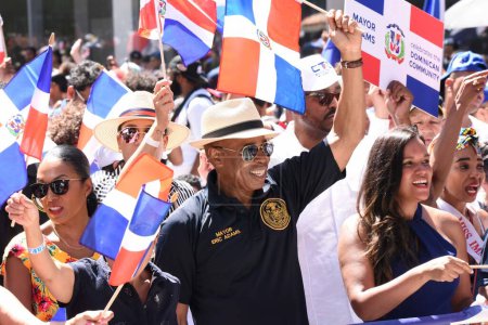 Photo for The 41st Annual Dominican Day Parade, August 13th, 2023, New York, USA: The National Dominican Day Parade in New York City is a parade organized by people of Dominican heritage in the city. - Royalty Free Image