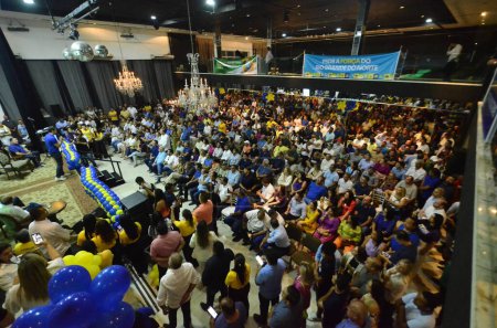 Foto de PSDB Candidato a la alcaldía en Natal. 19 de agosto de 2023, Natal, Rio Grande do Norte, Brasil - Imagen libre de derechos
