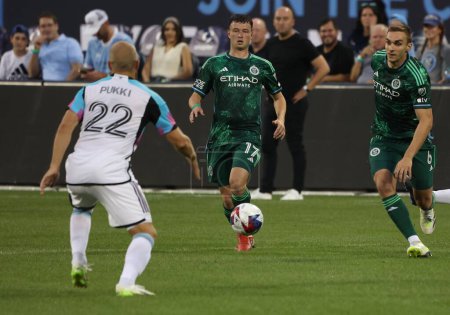 Photo for 2023 MLS Regular Season: New York City FC vs Minnesota United FC. August 20, 2023. Queens, Nova York, USA: Soccer match between New York City FC and Minnesota United FC, on Matchday 27 of the 2023 MLS regular season, East Conference - Royalty Free Image