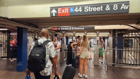 Photo for Metro and Bus fare Hike in New York. August 21, 2023, New York, USA:  Starting from Sunday (20) Metro and bus fares go up from $2.75 to $2.90 an increment of $0.15 cents which was approved my MTA board last month - Royalty Free Image