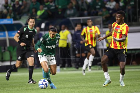 Photo for Sao Paulo (SP), Brazil 08/30/2023 - Rony in a match between Palmeiras x Deportivo Pereira (COL), valid for the second leg of the quarterfinals of the Copa Conmebol Libertadores 2023, held at Allianz Parque - Royalty Free Image