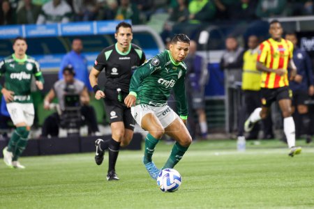 Photo for Sao Paulo (SP), Brazil 08/30/2023 - Rony in a match between Palmeiras x Deportivo Pereira (COL), valid for the second leg of the quarterfinals of the Copa Conmebol Libertadores 2023, held at Allianz Parque - Royalty Free Image