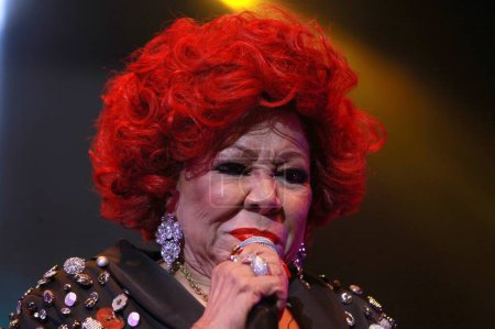 Photo for Show of 50 Years of Alcione at Vivo Rio. September 01, 2023, Rio de Janeiro, Brazil: Brazilian Singer, Alcione performed a concert celebrating 50 years of celebration at Vivo Rio at Flamengo Park in the south zone of Rio - Royalty Free Image