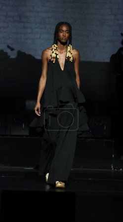 Photo for NYFW: Nicole Benefield Portfolio Parade At HFR 16th Annual Fashion Show & Style Awards. September 05, 2023, Harlem, New York, USA: Nicole Benefield Portfolio Parade during the HFR 16th Annual Fashion Show & Style Awards d - Royalty Free Image