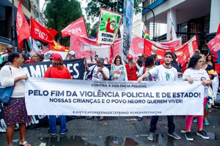 Téléchargez les photos : Rio de Janeiro (RJ) 07 / 09 / 2023 - Cry of the Excluded dans la vingt-neuvième édition, occupe les rues du centre de Rio de Janeiro ce jeudi (7) - en image libre de droit